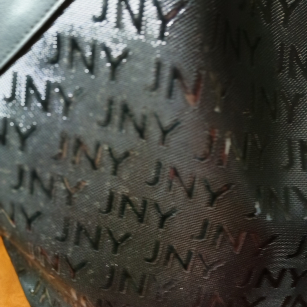 Jones New York Black Glossy Shoulder Bag - Picture 3 of 8